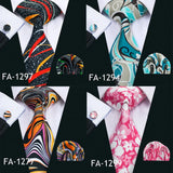 Famous Brand Cravate 2018 New Printed Tie Neck Ties For Mens Wedding Tie 8.5cm Width Mens Gravata Party Neckties For Wedding