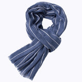 Winter designer scarf men striped cotton scarf female & male brand shawl wrap knit cashmere bufandas Striped scarf with tassels