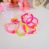 5pcs/lot Hair rubber band accessories cheapest rezinochki wholesale fluorescence candy colors hair elastics