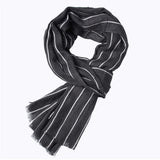 Winter designer scarf men striped cotton scarf female & male brand shawl wrap knit cashmere bufandas Striped scarf with tassels