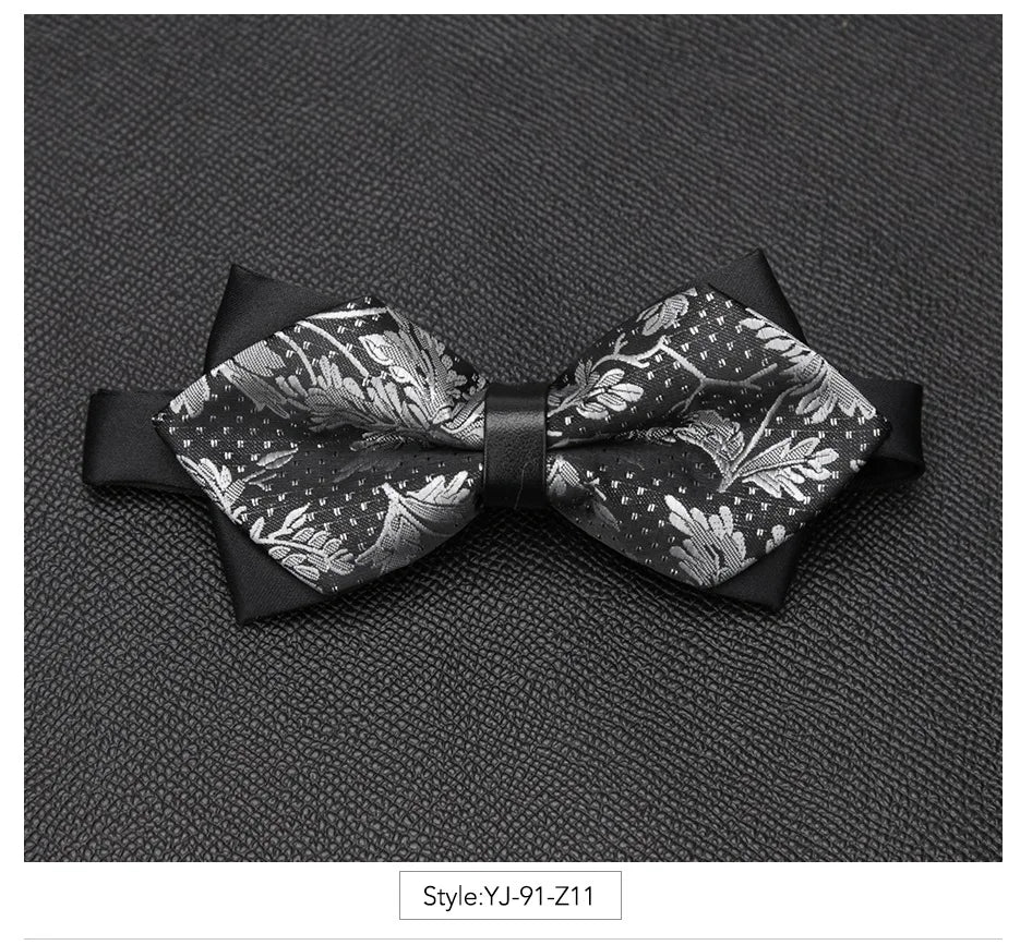 Men Bowtie Newest Butterfly Knot Mens Accessories Luxurious Bow Tie Black Cravat Formal Commercial Suit Wedding Ceremony Ties