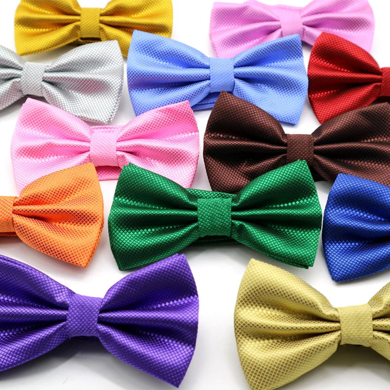 Mens Adult Bowtie Classic Fashion Wedding Party Formal Satin gift Plaids Multicolor Adjust Neck Bow tie Gravata New Clip-On