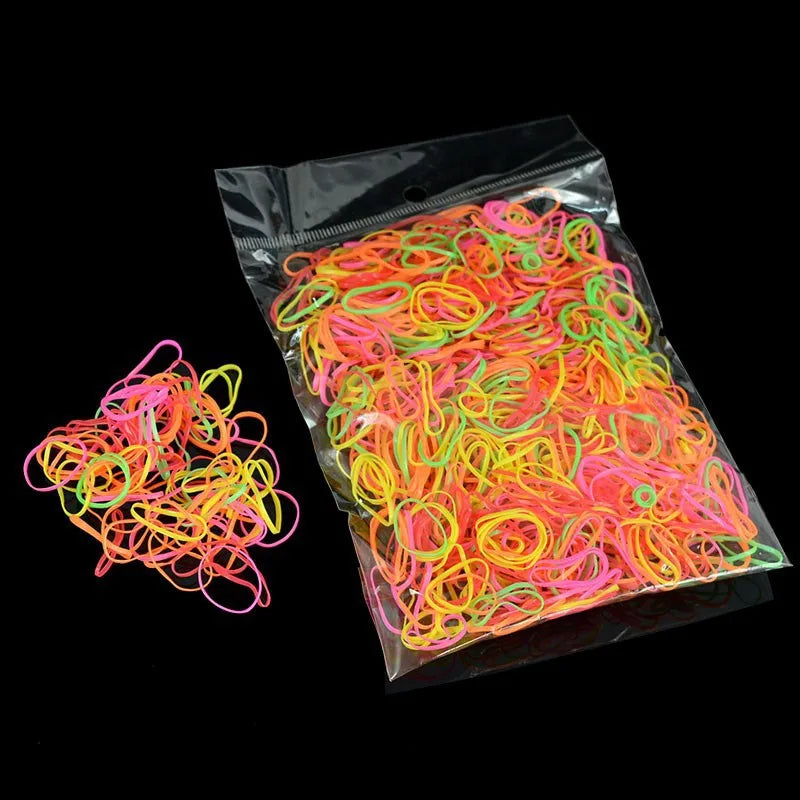 YWHUANSEN About 1000pcs/bag (small package) New Child Baby TPU Hair Holders Rubber Band Elastics Girl's Tie Gum Hair Accessories