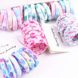 6PCS/Sett Cute Girls Elastic Hair Bands Scrunchies Ponytail Holder Rubber Bands Hair Ties Sweet Kids Hair Rope Hair Accessories