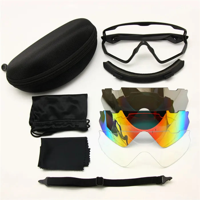 Sports Sunglasses 2 Lens Kit Classic Brand Eyeshield UV400 Outdoor Glasses Men Women