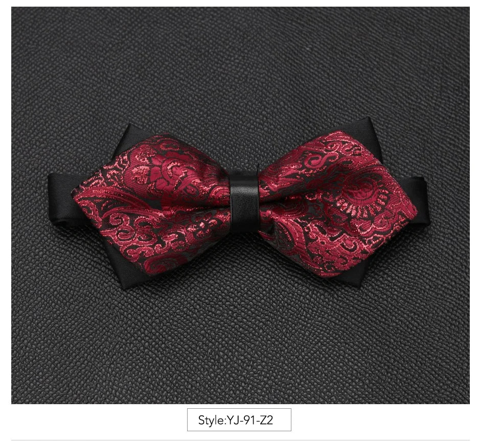 Men Bowtie Newest Butterfly Knot Mens Accessories Luxurious Bow Tie Black Cravat Formal Commercial Suit Wedding Ceremony Ties