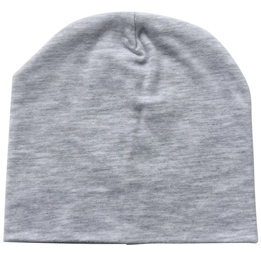 Cotton Newborn Baby Hat Girl Boy Cap Newborn 0-2Years Kids Beanie Candy Color White Black Cotton Casual Nightcap Children Cap