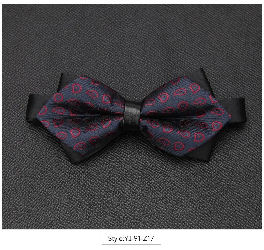 Men Bowtie Newest Butterfly Knot Mens Accessories Luxurious Bow Tie Black Cravat Formal Commercial Suit Wedding Ceremony Ties