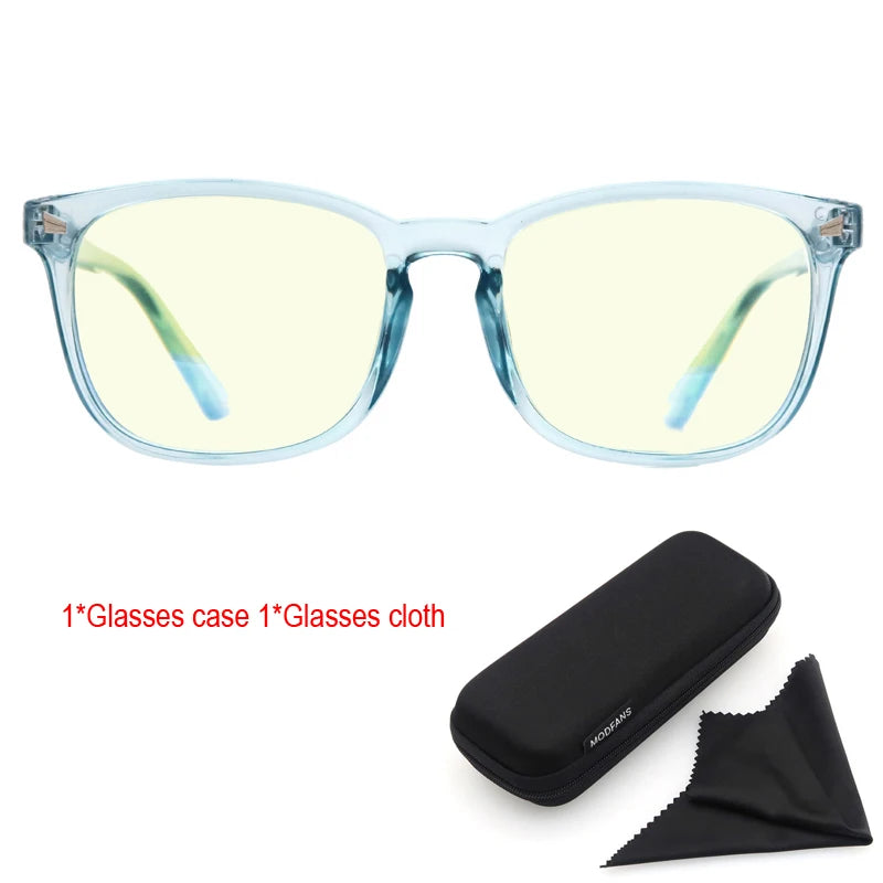 Blue Light Blocking Reading Glasses Women Stylish Square Readers Men UV Protection Magnifying Glasses Anti Glare 0 Degree