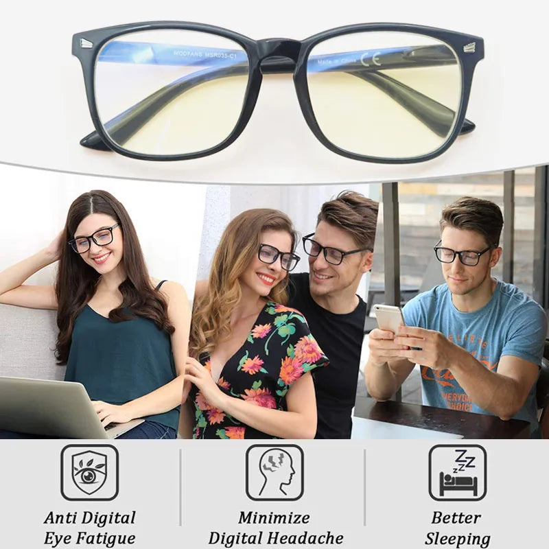 Blue Light Blocking Reading Glasses Women Stylish Square Readers Men UV Protection Magnifying Glasses Anti Glare 0 Degree
