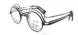 Pure Titanium Vintage 45mm Small Round Eyeglass Frames Full Rim Rx able Glasses