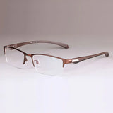Men Titanium Alloy Eyeglasses Frame for Men Eyewear Flexible Temples Legs IP Electroplating Alloy Material,Full Rim and Half Rim