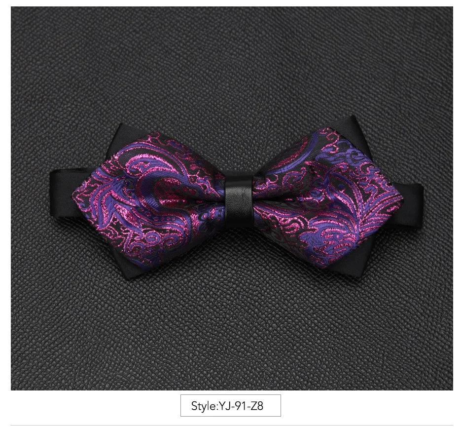 Men Bowtie Newest Butterfly Knot Mens Accessories Luxurious Bow Tie Black Cravat Formal Commercial Suit Wedding Ceremony Ties