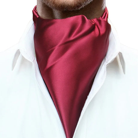 JEMYGINS Original Ins Selling High Quality Men Slik Plain Colour Soild Ascot Cravat Neck Tie Scarves Accessories