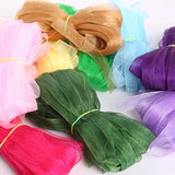 Organza Ribbon 20/50yards Wholesale Gift Wedding Christmas Decoration Wrapping Silk Ribbons 3mm-38mm Sewing Lace Fabric