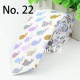 Cotton Men's Colourful Tie Duck Dog Fruit Flower Ties Narrow Kids Children Necktie Slim Skinny Cravate Narrow Thick Neckties