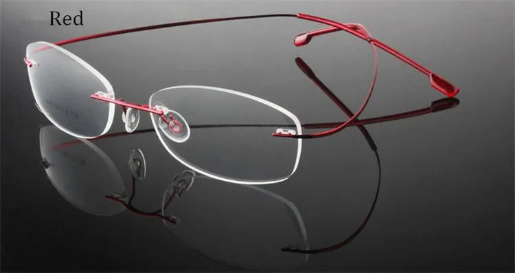 Titanium Eyewear armacao para oculos de grau Frameless Titanium Alloy Eye Glasses Frame Optical Glasses Frames for Women and Men