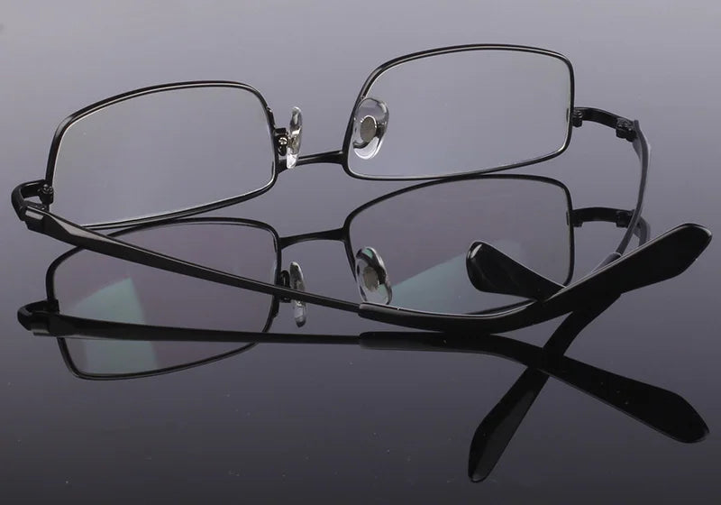 Handoer Men Eyeglasses Frame Pure Titanium Optical Glasses Prescription Spectacles Full Rim Eyewear Metal Frame Glasses Frame
