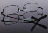 Handoer Men Eyeglasses Frame Pure Titanium Optical Glasses Prescription Spectacles Full Rim Eyewear Metal Frame Glasses Frame