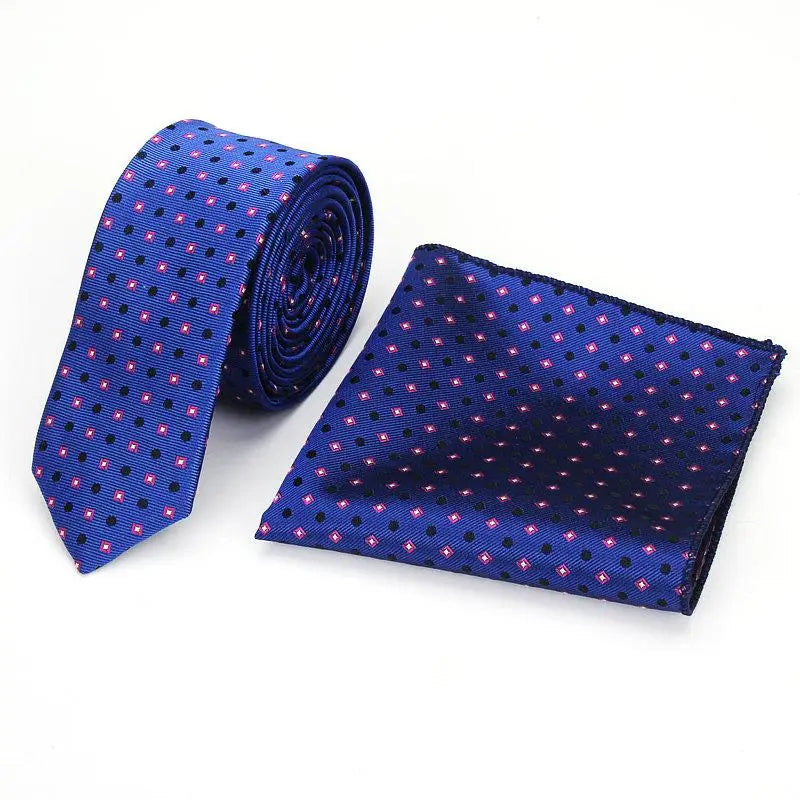 Brand New Men's Classic Plaid Ties For Men Necktie Suits Wedding Neck Tie For Business Cravats 5cm Pocket square Necktie sets