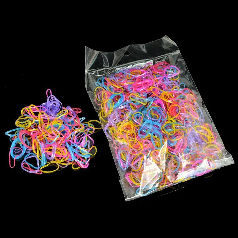 YWHUANSEN About 1000pcs/bag (small package) New Child Baby TPU Hair Holders Rubber Band Elastics Girl's Tie Gum Hair Accessories