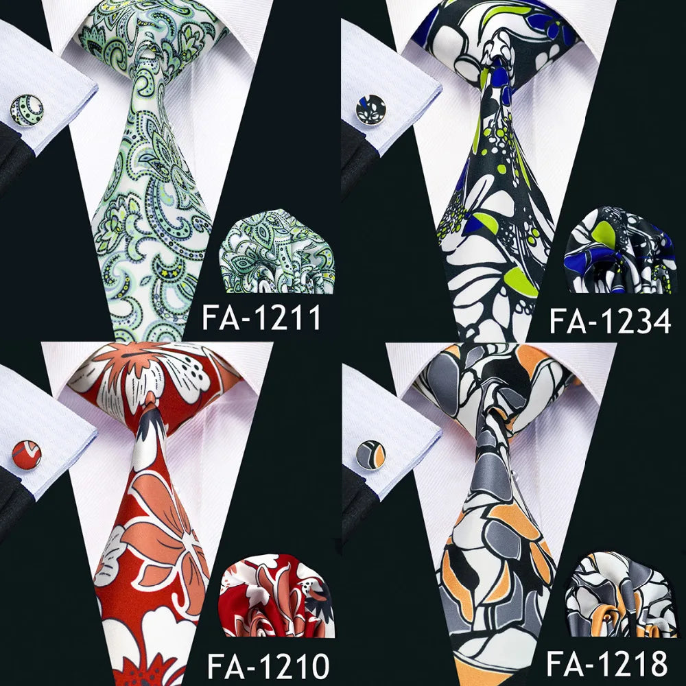 Famous Brand Cravate 2018 New Printed Tie Neck Ties For Mens Wedding Tie 8.5cm Width Mens Gravata Party Neckties For Wedding