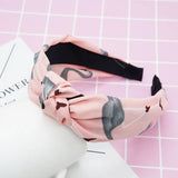 Fresh Fashion Turban Headbands Women Spring Summer Chiffon Headband Head Wrap Wide Flamingo Hair Accessories Cotton Headband