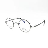 Pure Titanium Vintage 45mm Small Round Eyeglass Frames Full Rim Rx able Glasses