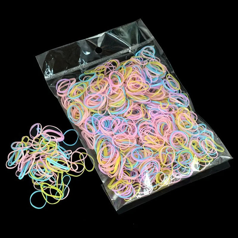 YWHUANSEN About 1000pcs/bag (small package) New Child Baby TPU Hair Holders Rubber Band Elastics Girl's Tie Gum Hair Accessories