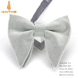 Men's Big Bow Ties For Women Men Micro Suede Bowtie Candy Solid Corduroy Butterfly Soft Lithe Gravata Wedding Party Tie Bowknot