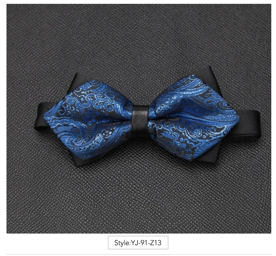 Men Bowtie Newest Butterfly Knot Mens Accessories Luxurious Bow Tie Black Cravat Formal Commercial Suit Wedding Ceremony Ties