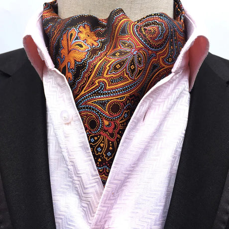 DANKEYISI High Quality Fashion Luxury Silk Printing Men Scarf Polka Dot Scarves Suit England Jacquard  Man Business Scarf