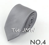 Men Solid Classic Ties Formal Striped Business 6cm Slim Necktie for Wedding Tie Skinny Groom Cravat