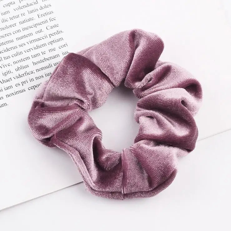 Velvet Scrunchie Women Girls Elastic Hair Rubber Bands Accessories Gum For Women Tie Hair Ring Rope Ponytail Holder Headdress