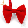 Men's Big Bow Ties For Women Men Micro Suede Bowtie Candy Solid Corduroy Butterfly Soft Lithe Gravata Wedding Party Tie Bowknot