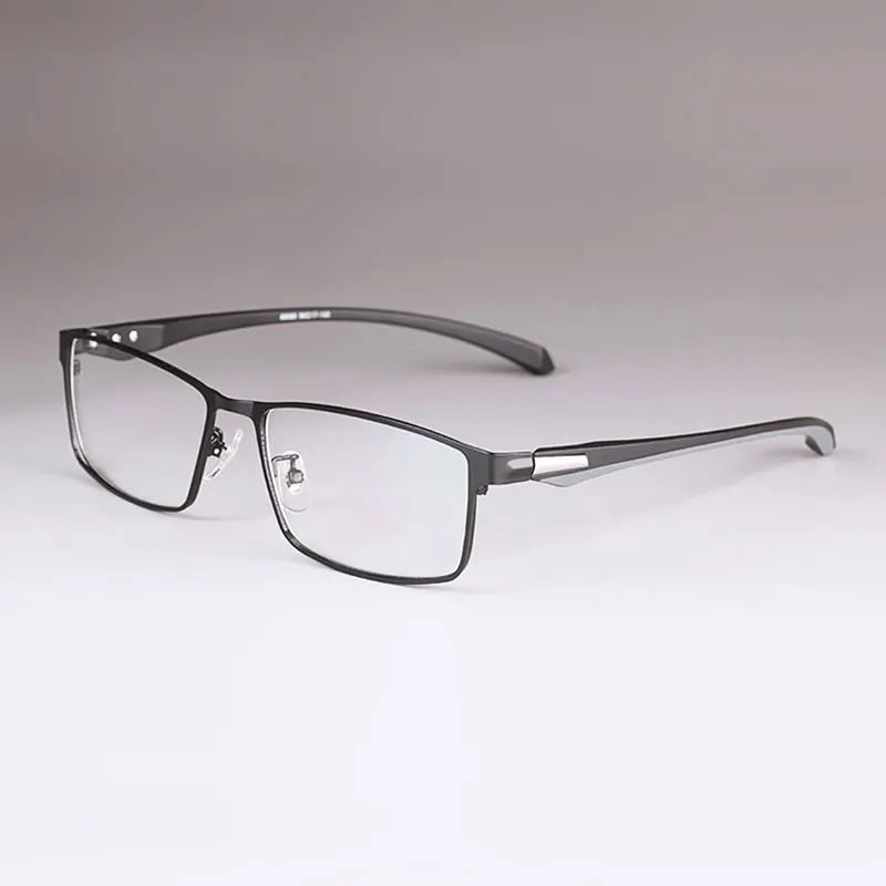 Men Titanium Alloy Eyeglasses Frame for Men Eyewear Flexible Temples Legs IP Electroplating Alloy Material,Full Rim and Half Rim