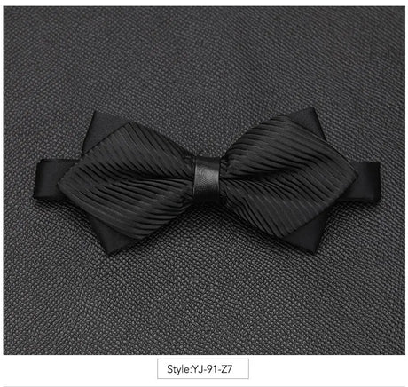 Men Bowtie Newest Butterfly Knot Mens Accessories Luxurious Bow Tie Black Cravat Formal Commercial Suit Wedding Ceremony Ties