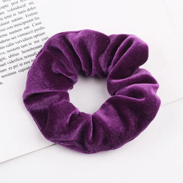 Velvet Scrunchie Women Girls Elastic Hair Rubber Bands Accessories Gum For Women Tie Hair Ring Rope Ponytail Holder Headdress