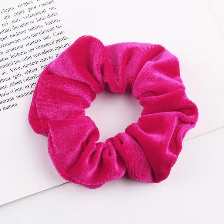 Velvet Scrunchie Women Girls Elastic Hair Rubber Bands Accessories Gum For Women Tie Hair Ring Rope Ponytail Holder Headdress