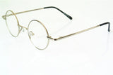 60s Vintage 38mm small Round Eyeglass Frames Spring Hinges myopia Rx able Glasses Spectacles come with Customed clear lenses