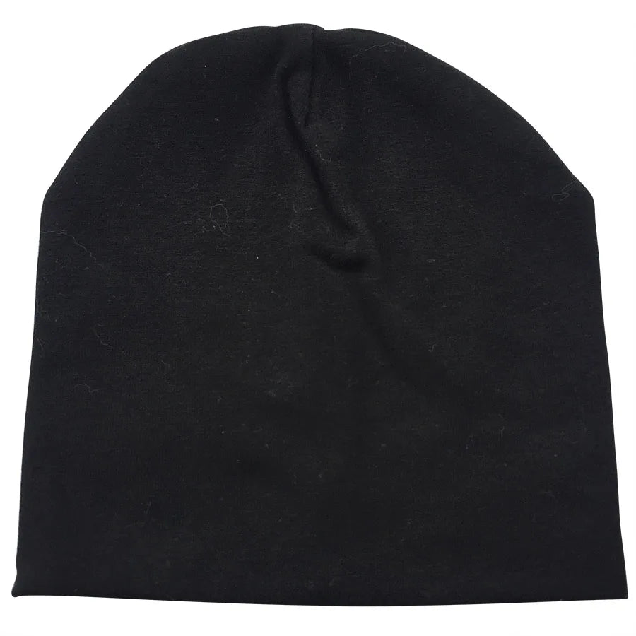 Cotton Newborn Baby Hat Girl Boy Cap Newborn 0-2Years Kids Beanie Candy Color White Black Cotton Casual Nightcap Children Cap
