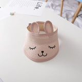 Cartoon Floppy Sun Hat for Kids Summer Beach Cap Sunshade Visor Top Unisex Baby Girl Boy Children's Sun Protection Accessory