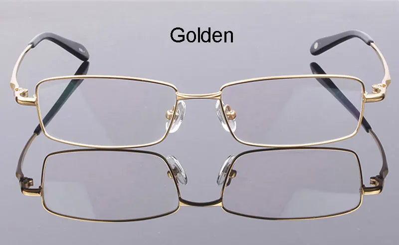 Handoer Men Eyeglasses Frame Pure Titanium Optical Glasses Prescription Spectacles Full Rim Eyewear Metal Frame Glasses Frame