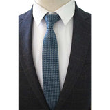 JEMYGINS Original High Quality Cotton 2.4'' Skinny Plaid Solid Cashmere Tie Wool Men Neck Tie For Youth Working Meeting