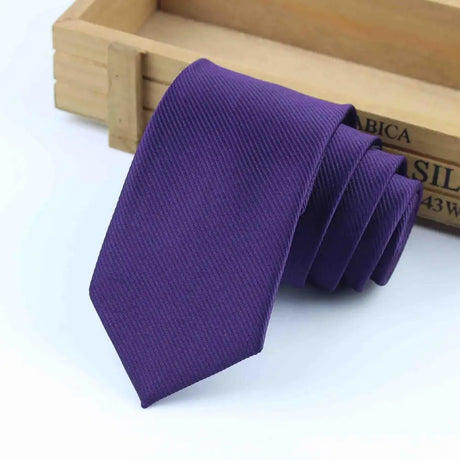 Formal Skinny Size Necktie 2.5inch Groom Gentleman Narrow Ties Men Wedding Party Polyester Gravata 6cm Width