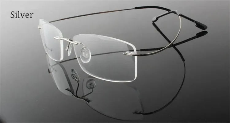 Titanium Eyewear armacao para oculos de grau Frameless Titanium Alloy Eye Glasses Frame Optical Glasses Frames for Women and Men