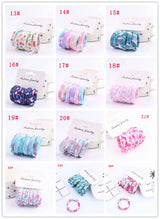 6PCS/Sett Cute Girls Elastic Hair Bands Scrunchies Ponytail Holder Rubber Bands Hair Ties Sweet Kids Hair Rope Hair Accessories