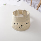 Cartoon Floppy Sun Hat for Kids Summer Beach Cap Sunshade Visor Top Unisex Baby Girl Boy Children's Sun Protection Accessory