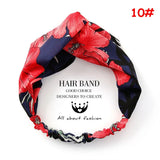 Korean Style Summer Lovely Hairband Women Hair Accessories Turban Twist Cross Headwrap Girl Floral Elastic Knotted Headwear