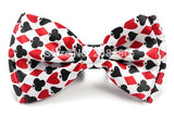 Bow Ties For Men Fashion Playing Card/Poker Red Black Tuxedo Dress Bowtie Party Formal Gift Wedding Shirts Cravat Drop Shipping